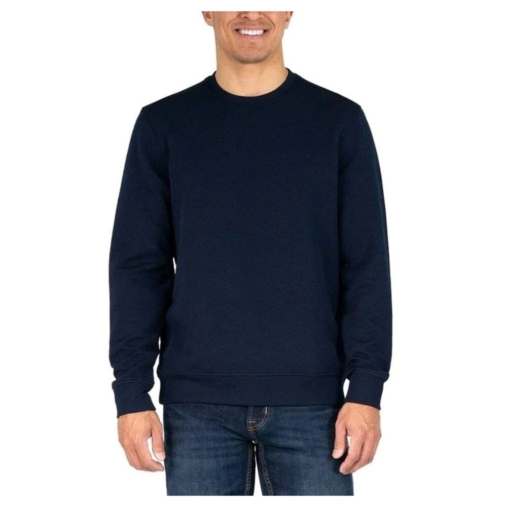 Gerry Men's Textured Crew Neck Long Sleeve Sweatshirt / Size M /‎ Blue / New